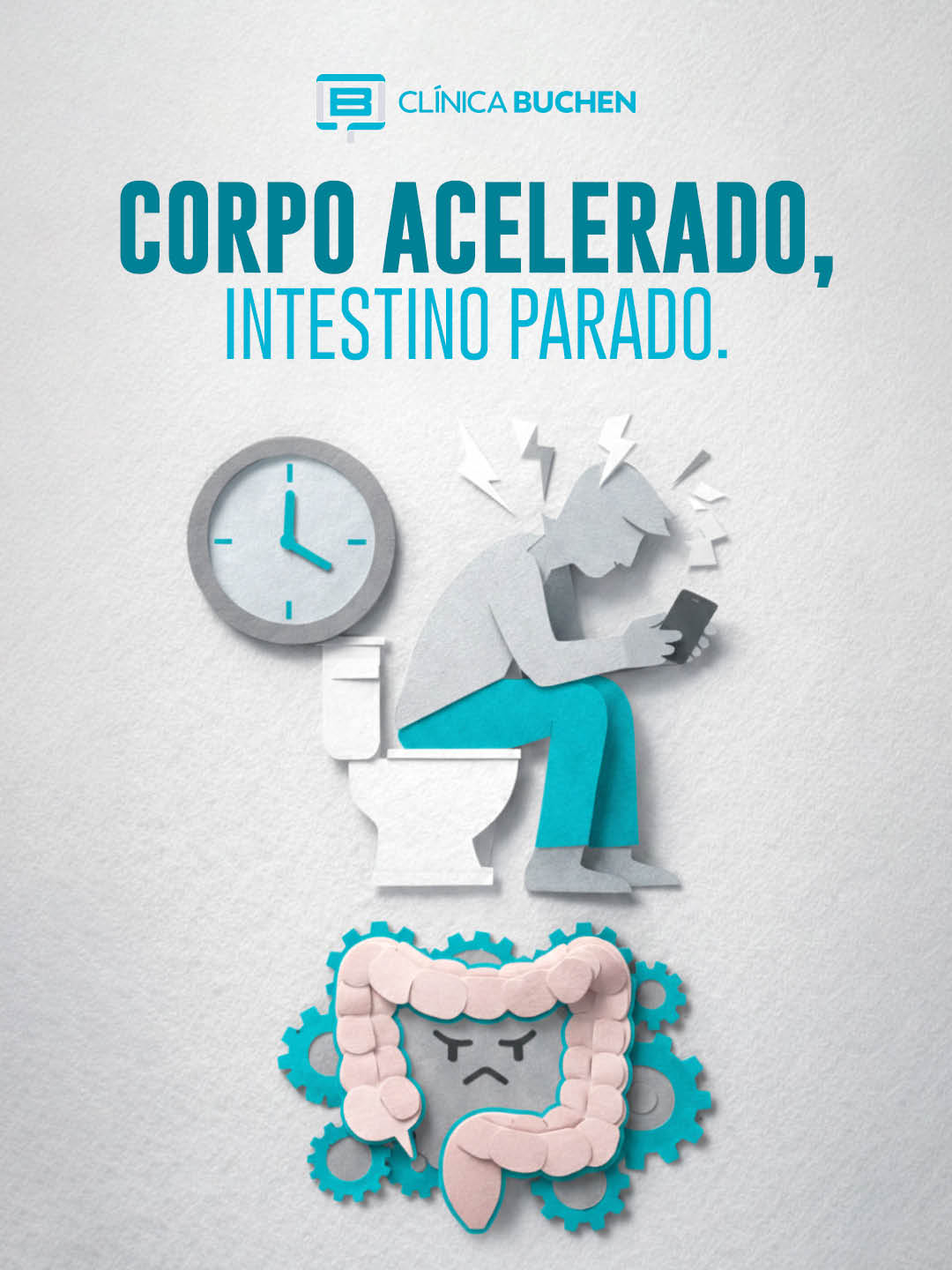 Corpo acelerado, intestino parado.